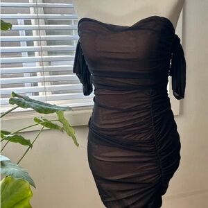 Elegant Black Strapless Dress
